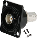 PENGLIN BNC Panel Mount Connector, D-Type BNC Pass-Through Connector, BNC Female to Female Chassis Socket for Surveillance Video Custom Communication