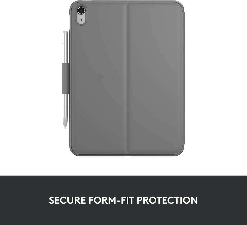 Logitech Slim Folio Keyboard Case for iPad (10th gen & A16) with Integrated Bluetooth Wireless Keyboard