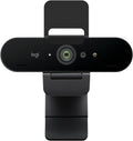 Logitech Brio 4K Webcam, Video Calling, Noise-Cancelling mic, HD Auto Light Correction, Wide Field of View, Works with Microsoft Teams, Zoom, Google Voice, Google Meet, PC/Mac/Laptop/MacBook/Tablet