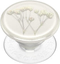 PopSockets: Phone Grip with Expanding Kickstand, Adhesive Grip - Pressed Flower Baby's Breath