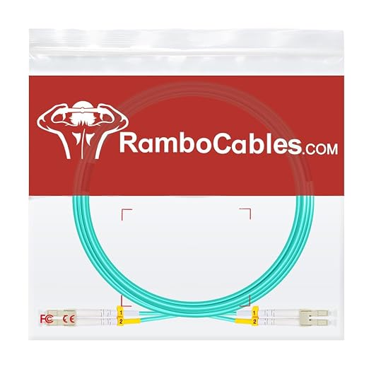 Multimode LC LC Fiber Patch Cable 6ft/2m-2PACK, OM3 MM Fiber Optic Patch Cable - Image 7