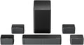 ULTIMEA 7.1ch Soundbar with Wireless Subwoofer, Virtual Surround Sound System for TV, App Control, 410W Peak Power, Sound bar for TV, 4 Wired Surround Speakers, Home Theater Sound System Poseidon D70