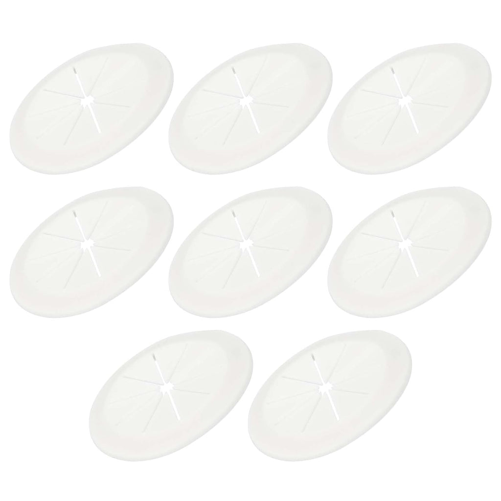 PATIKIL Desk Grommet 2-1/16", 8 Pcs Round Cable Grommet Cord Hole Cover with Adhesive Tape Flexible Table Wire Organizer for Office Home Table Countertop, Light Gray