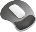 ITNRSIIET Ergonomic Mouse Pad, Cushioned Gel Wrist Rest, Non-Slip Base, Smooth Surface, Cute Multi-Color, 9.5 x 8.2 in, Gray Gradient