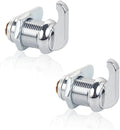 2 Pack Thumb Operated Offset Cam Lock Latch, Keyless Cam Lock Latch for Rv Storage Doors, Camper, Boat, Files Drawers, Distribution Box, Cabinet Door, Electric Cabinet (16mm)