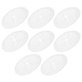 PATIKIL Desk Grommet 2-1/16", 8 Pcs Round Cable Grommet Cord Hole Cover with Adhesive Tape Flexible Table Wire Organizer for Office Home Table Countertop, White