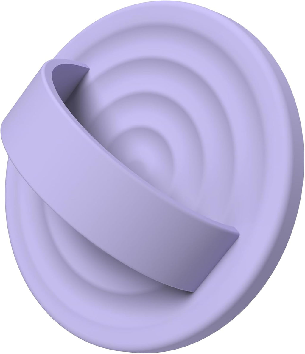 Magnetic Phone Ring Grip Holder, Silicone Finger Loop Grip, Compatible with MasSafe, Back of Phone for iPhone Pro Max/Plus/16/15/15/14/13/12 Series, Lilac Purple