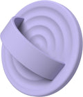 Magnetic Phone Ring Grip Holder, Silicone Finger Loop Grip, Compatible with MasSafe, Back of Phone for iPhone Pro Max/Plus/16/15/15/14/13/12 Series, Lilac Purple