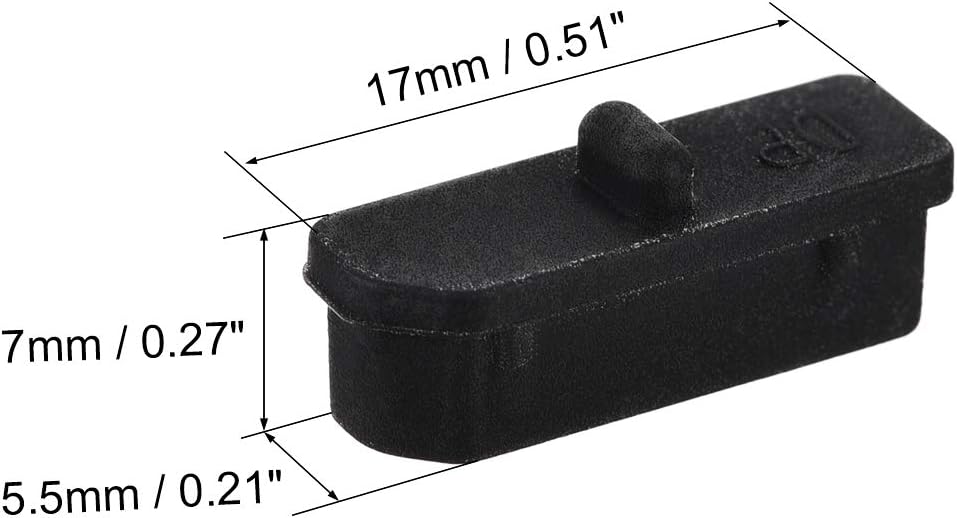 uxcell 6 Pcs Clear Ethernet Hub Port Display Port Adapter Anti Dust Cover Cap Protector Plug