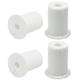 4pc Starlink Cable Grommet 1" Silicone Waterproof Wall Hole Pass Through Split Cable Bushings for TV Wire Ethernet Cord, Starlink Cable Routing Kit Accessories, 38mm/1.5" Ht, White