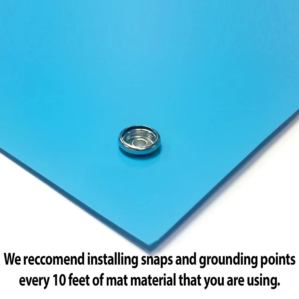 RubberStat Dual Layer ESD Compliant Workstation Rubber Table Mat Kit, Soldering, Cell Phone Repair - 36"x120" Blue