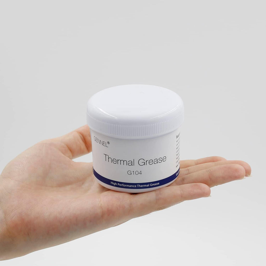 G104 100 Grams Thermal Conductive Paste, Silicone Thermal Compound Grease, Heatsink Paste for CPU Radiator Coolers LED Printer Chipset Cooling