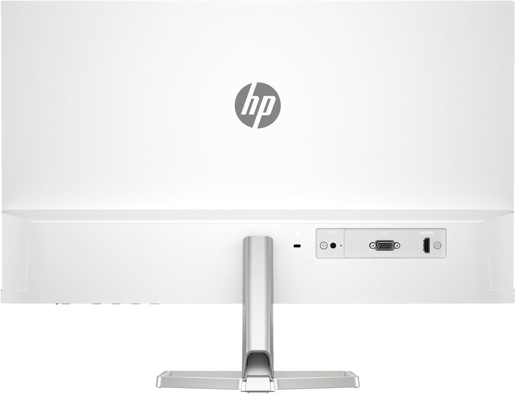 HP Series 5 524sw 24" 300 nits IPS FHD Monitor (Replaces M24FW) Adjustable Tilt, Flicker Free, Anti-glare, Ultra-thin, Low-Blue Light Filter, 1x HDMI, White/Silver w/DKZ Hub USB Port Expander (2 Pack)