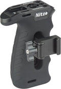 Nitze Ergonomic NATO Side Handle with NATO Calmp, Up/Down and Left/Right Adjustable, Rubberized Aluminum Camera Side Handle Camera/Monitor Cages - PA29C