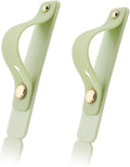 Removable and Reusable Cell Phone Grip Strap, Yetaida Telescopic Finger Kickstand Bracket Universal Silicone Phone Holder Stand and Portable Finger Loop for Most Smartphones Case (Matcha Green)