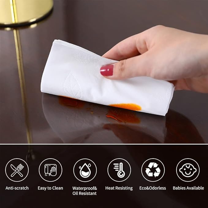 Clear Table Pad 1.5mm Thick 12x16 Inch 2pcs PVC Table Cover Mat Waterproof Desk - Image 4