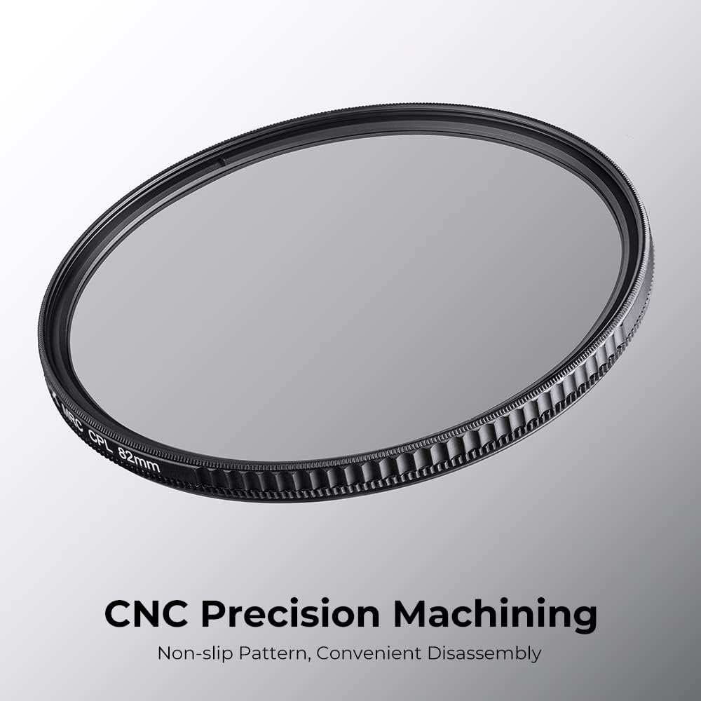 K&F CONCEPT 127mm Circular Polarizers Filter Polarizing Filter 28 Multi-Layer Coated Super Slim High Definition CPL Lens Filter (Nano-X Series)