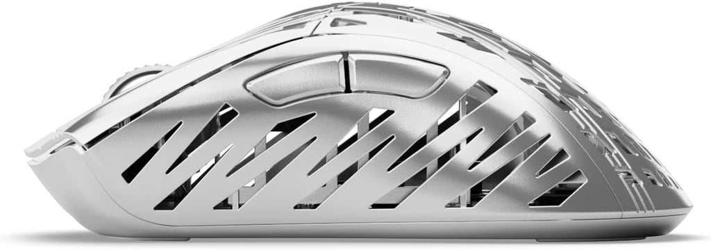 PWNAGE Stormbreaker Wireless Magnesium Gaming Mouse 8kHz - 50grams Ultralight Esports Pro Gamer Flawless Professional PAW3395 Optical Sensor 26,000 DPI - 8000Hz -100% PTFE Skates Ergo -Platinum