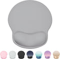 Ergonomic Mouse Pad Wrist Support, Comfortable Mouse Pad Wrist Rest, Relieve Wrist Pain Gel Mouse pad, Non-Slip Rubber Base Mousepad for Laptop, Computer, Prefect for Office & Home(Gray