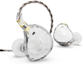 BASN ASONE 14.2mm Planar Diaphragm Driver in-Ear Monitors Earphone with Two Detachable MMCX Cables for Musicians Drummers Bass Players Singers (White)