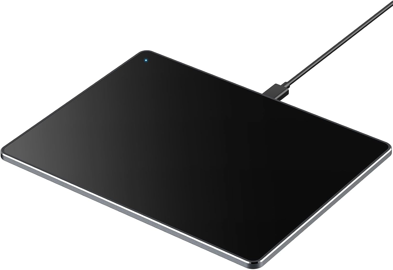Wired Trackpad for Windows 10/11, High-Precision Multi-Touch Portable Trackpad Mouse with Multi-Gesture, Ultra Slim Aluminum USB Wired Touchpad Mouse, Compatible with PC Laptop Computer - Black