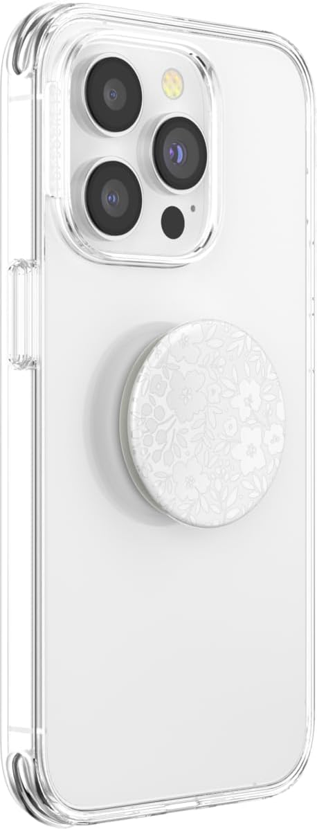 PopSockets Phone Grip with Expanding Kickstand, Adhesive Grip, Cute PopSockets - Blanc Fresh