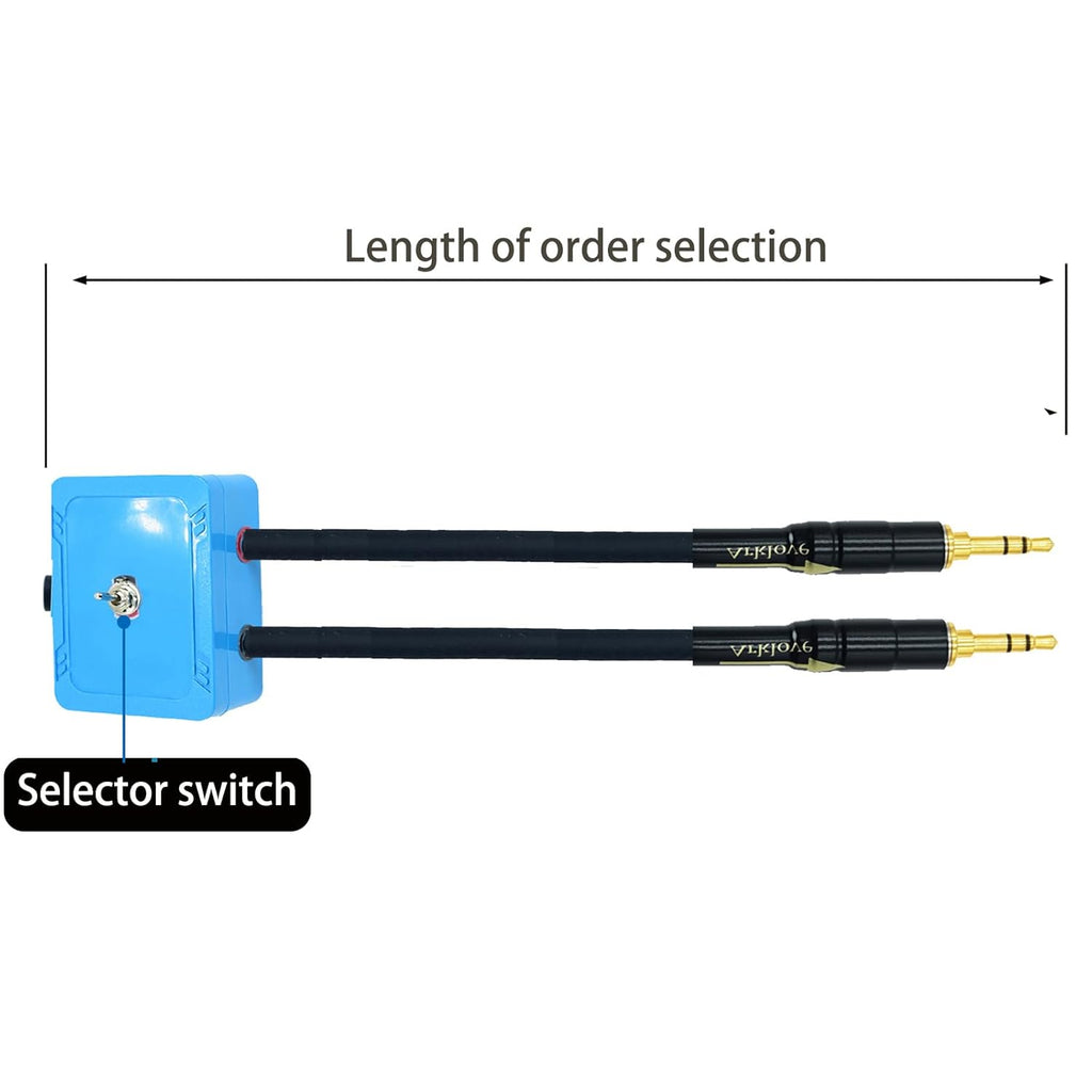 Arklove 20ft Shielded 1/8" aux Input 3.5mm Female to 2X 3.5 Output Splitter Stereo Audio Video Cable Out 3.5 Male to Two 3.5 Male in Dual 2 Speaker Cord 24k Gold Plated