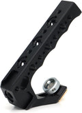 Top Handle Camera Grip with Cold Shoe Base for DSLR Camera Cage, with 3 Cold Shoe Adapters to Mount DSLR Camera with Microphone/LED Light/Monitor (Black with Cold Shoe Base)