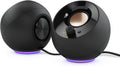 Creative Pebble SE Minimalist 2.0 USB-C Powered PC Speakers with RGB Lighting, 3.5 mm AUX-in, Up to 4.4W RMS Power for Computers and Laptops (Black)