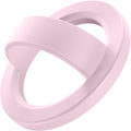Magnetic Phone Grip, Removable Loop Grip with Soft Finger Strap, Silicone Phone Ring Holder for Back of Phone for iPhone 16/15/14/13/12 Pro Max/Plus, Chalk Pink