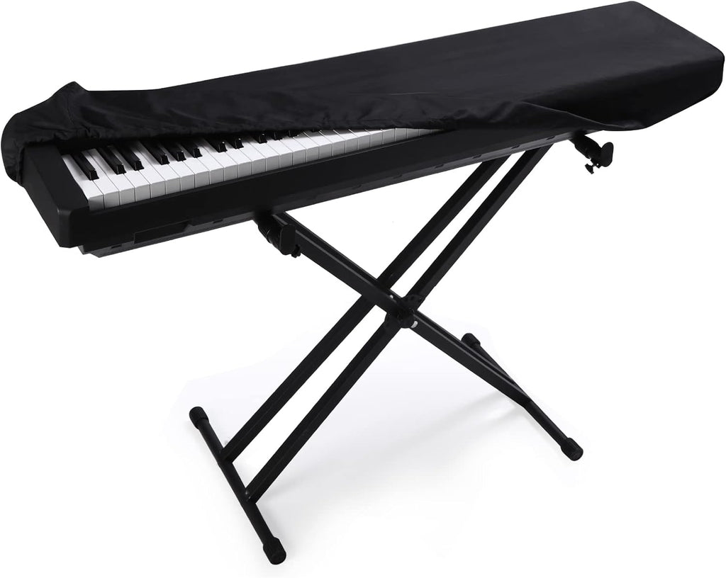 88 Keys Electric Piano Keyboard Dust Cover, Adjustable Electric Piano Keyboard Covers for Digital Electric Pianos, Full Cover Elastic Lock Music keyboard Protector Cover