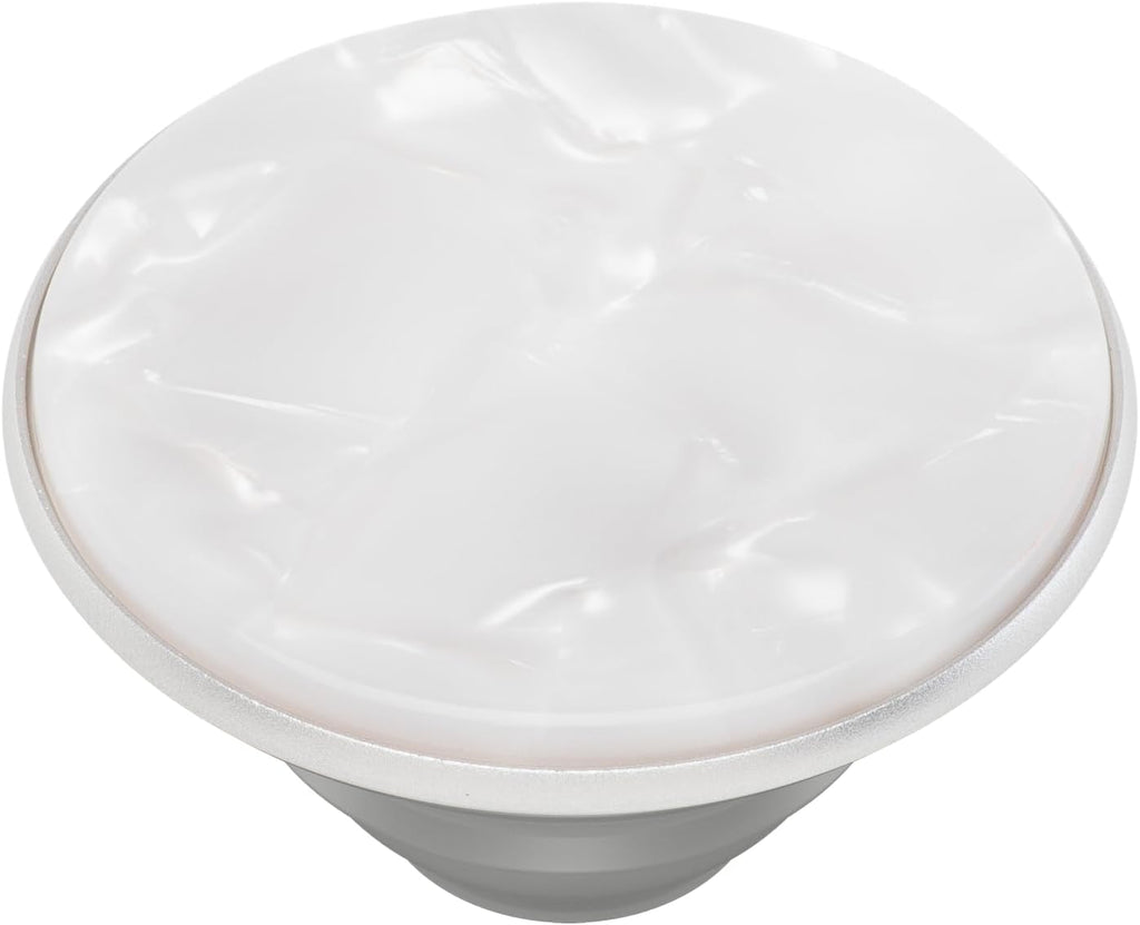 PopSockets Phone Grip with Expanding Kickstand, Adhesive Grip - Acetate Pearl White