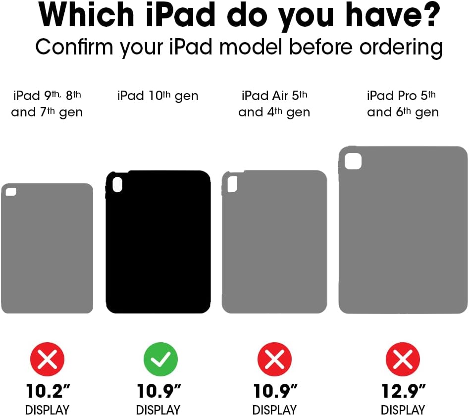 OtterBox Defender Series Case for iPad (A16) & iPad 10th Gen - Black, Rugged, Durable, Multi-Layer Protection