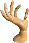 Mannequin,Mannequin Hand,Hand Model,Hand Mannequin for Nails,Drawing Mannequin Wooden Hand,Wooden Mannequin,Wood Hand,Hand Model for Drawing,Male Hand of Right.