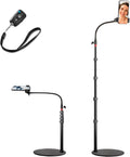 Swivel Cell Phone Mount - Height Adjustable Stand with Heavy Stable Base - Compatible with iPhone 16, 16 Pro Max, 15, 14, 13, 12