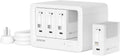 12-in-1 Desktop Charging Station with 3 Retractable Type-C Chargers and 1 Lightning Charger, 40W USB-C Power Strip with 31.5in Cable, Extension Cord with 1020J Surge Protection for Home Office
