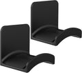 SOKUSIN Headphone Stand Headset Holder - Adhesive Gaming Earphones Hanger, Universal Desk Wall Mount Hook for All Headphone/Controller, Compatible with Beats, AirPods Max,Sony, JBL (Black-2PCS)