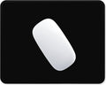 ITNRSIIET Mouse Pad Non-Slip Rubber Base Smooth Surface Stitched Edges Waterproof Durable Compatible with All Mice for Office & Gaming, Desk Accessory, 10.2x8.3x0.12 inch, JetBlack Solid