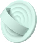 Magnetic Phone Ring Grip Holder, Silicone Finger Loop Grip, Compatible with MasSafe, Back of Phone for iPhone Pro Max/Plus/16/15/15/14/13/12 Series, Mint Green