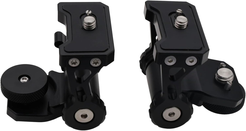 Monitor Mount Holder Bracket, 360 Tilt Swivel Rotation for Atomos SmallHD Camera Video Monitor, Teradek Wireless Transmission Motor Microphone, 3/8" 1/4" Black