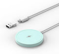 Magnetic Wireless Charger for iPhone 15W Wireless Charger Fast Mag Safe Wireless Charging Stand Pad Compatible for iPhone 16/16 Pro/Pro Max/15/14/13/12/Pro with Wall Charger for USB-A Converter, Green