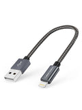 CableCreation Short iPhone Charger Cable 0.5FT/0.15m, USB A to Lightning Cable, Lightning to USB Data Sync Cord [MFi Certified] for iPhone 14/14 Pro, AirPods Pro, iPhone 13/13 Pro/12, iPad Pro, Grey