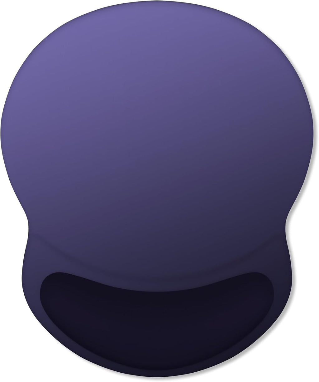 ITNRSIIET Ergonomic Mouse Pad with Comfort Gel Wrist Rest, Non-Slip PU Base, Smooth Textured Surface, Reduces Hand Fatigue & Wrist Pain, 8.7 x 7.2 Inch for Office Gaming Home, Violet Gradient