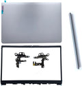 Replacement Laptop LCD Cover Back Rear Top Lid Front Bezel Hinges with Hinge Cover for Lenovo IdeaPad 1 15ADA7 1 15AMN7 82R1 5CB1F36621 AP3L6000100 5CB1M48453 82RF1006VUS Silver