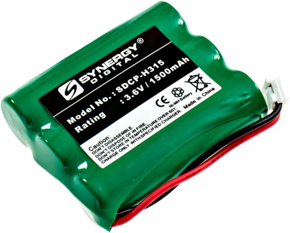 Synergy Digital Cordless Phone Battery, Compatible with AT&T 3301 Cordless Phone Battery Combo-Pack Includes: 2 x SDCP-H315 Batteries