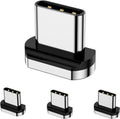Magnetic Connector Tips Head for USB-C Android Devices (4 Pack), only Compatible 5A Magnetic Charging Cable or Magnetic Adapter