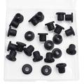 25 Pcs 5/16" Drill Hole, 3/16" ID Silicone Rubber Grommets for Wiring, Top Hat Grommets for Tubes Cables, Waterproof L-Shape O-Ring Seal Hose Gasket in Hydroponic Irrigation Systems