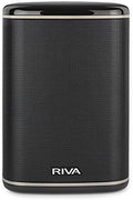 RIVA Upgraded Arena Wi-Fi Bluetooth Hi-Fi Speaker, 6 Drivers, 50W, Multiroom Music System, Supports Airplay 2, Chromecast, Spotify, Tidal and More Streaming (Black)