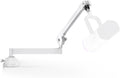 InnoGear Low Profile Mic Arm, 360° Rotatable Microphone Boom Arm Mic Stand for Fifine AM8 K669B Blue Yeti HyperX QuadCast SoloCast AT2020, with Mic Clip 3/8" to 5/8", 3/8" to 1/4" Adapter, White