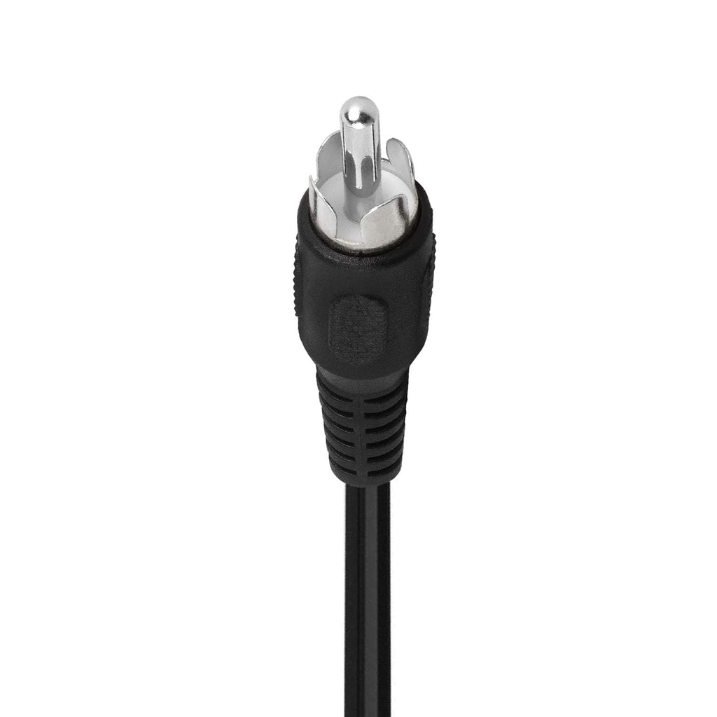 Cmple - One RCA Mono Male to Two RCA Stereo Female Y-Cable, Plug to 2 x Jack Y-Adapter Speaker Splitter Cab